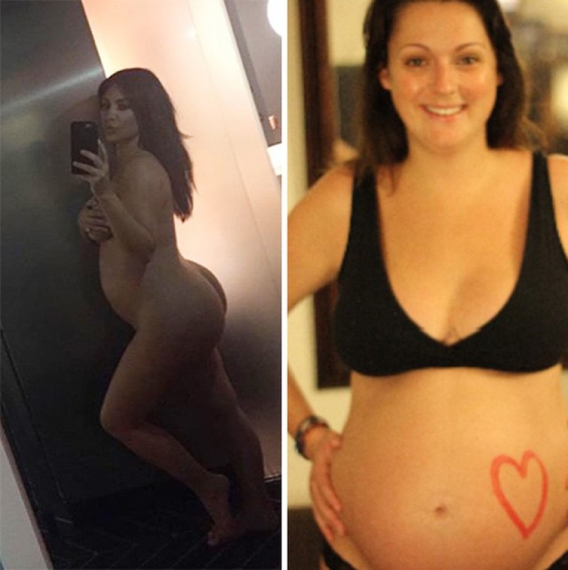 A woman very funny parodies photos of stars on Instagram