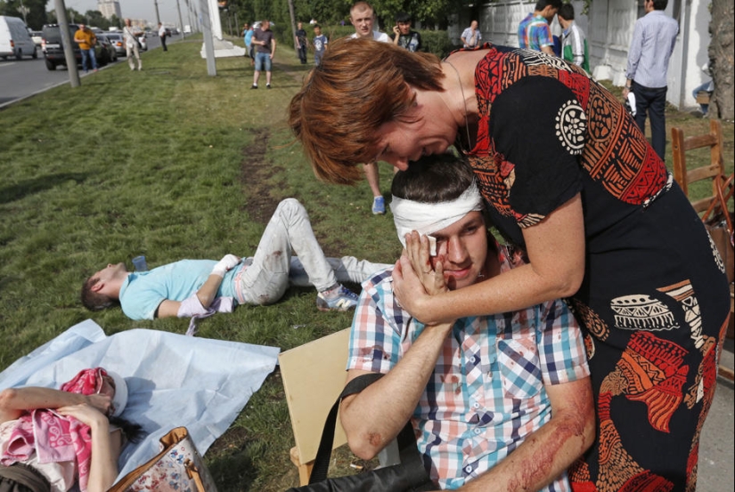Accidente en el metro de Moscú en el tramo Slavyansky Boulevard - Victory Park