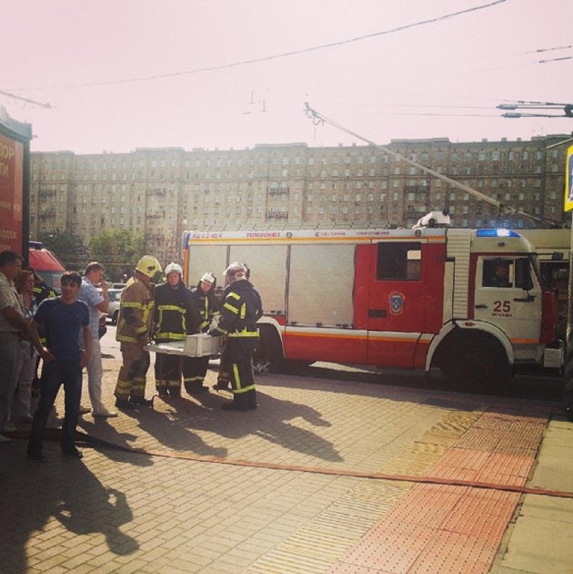 Accidente en el metro de Moscú en el tramo Slavyansky Boulevard - Victory Park