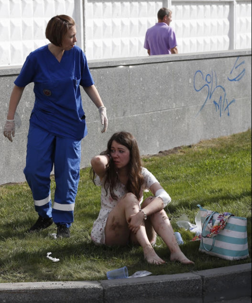 Accidente en el metro de Moscú en el tramo Slavyansky Boulevard - Victory Park