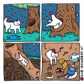 Adorables cómics sin palabras del gato de esta artista holandesa