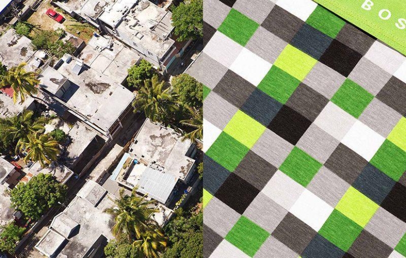 Aerial photography and fashion clothes go hand in hand