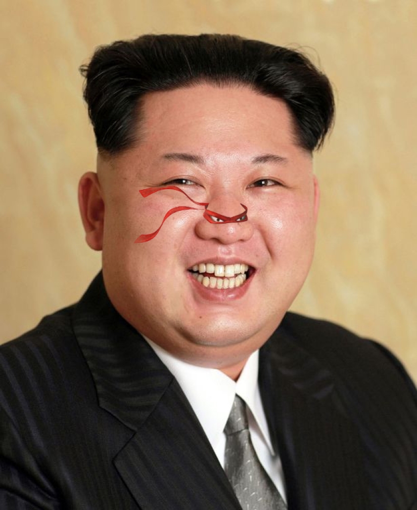 Alegre Kim Jong-un se convirtió en el héroe de Photoshop Alegre Kim Jong-un se convirtió en el héroe de Photoshop