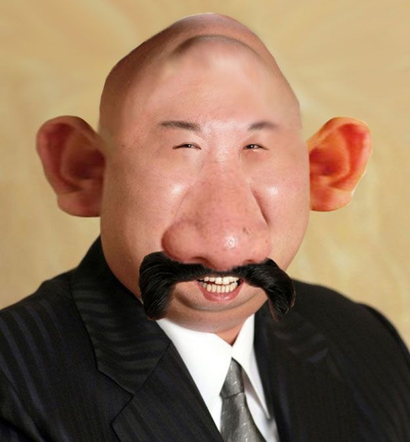 Alegre Kim Jong-un se convirtió en el héroe de Photoshop Alegre Kim Jong-un se convirtió en el héroe de Photoshop