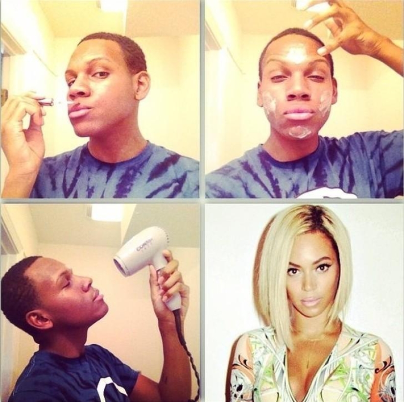 Almost looks like a new network trend #MakeupTransformation