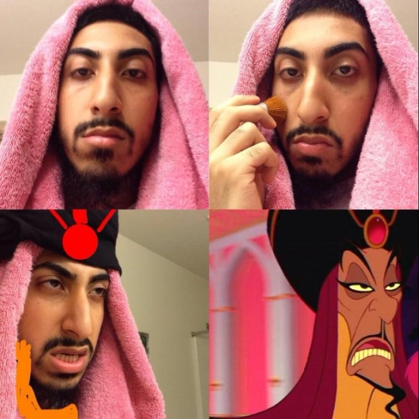 Almost looks like a new network trend #MakeupTransformation