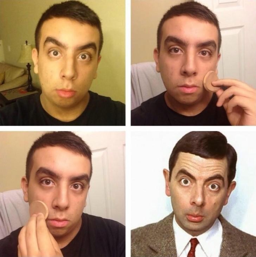 Almost looks like a new network trend #MakeupTransformation