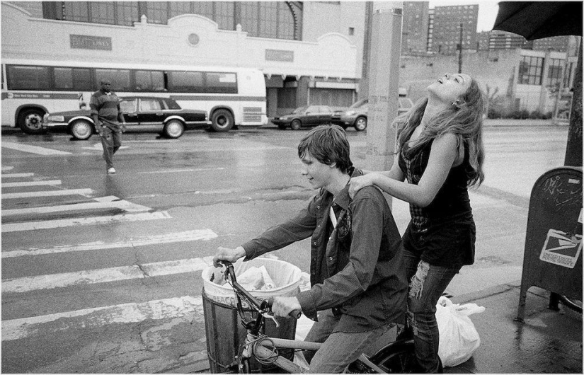 Amantes en las calles de Nueva York