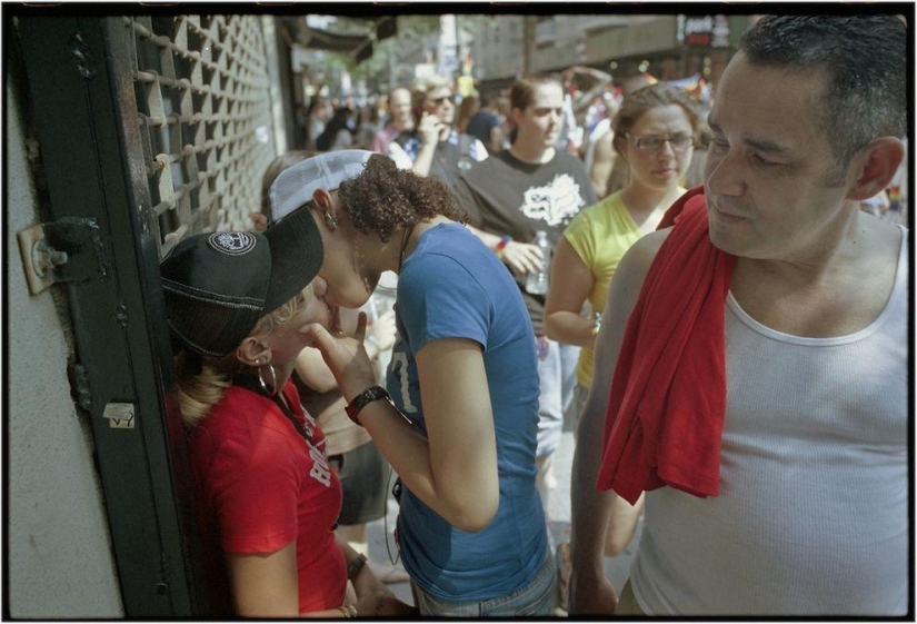 Amantes en las calles de Nueva York