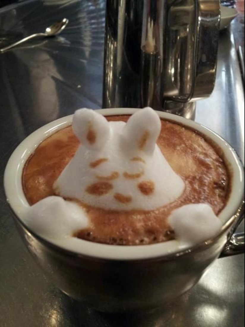 Amazing 3D Latte Drawings