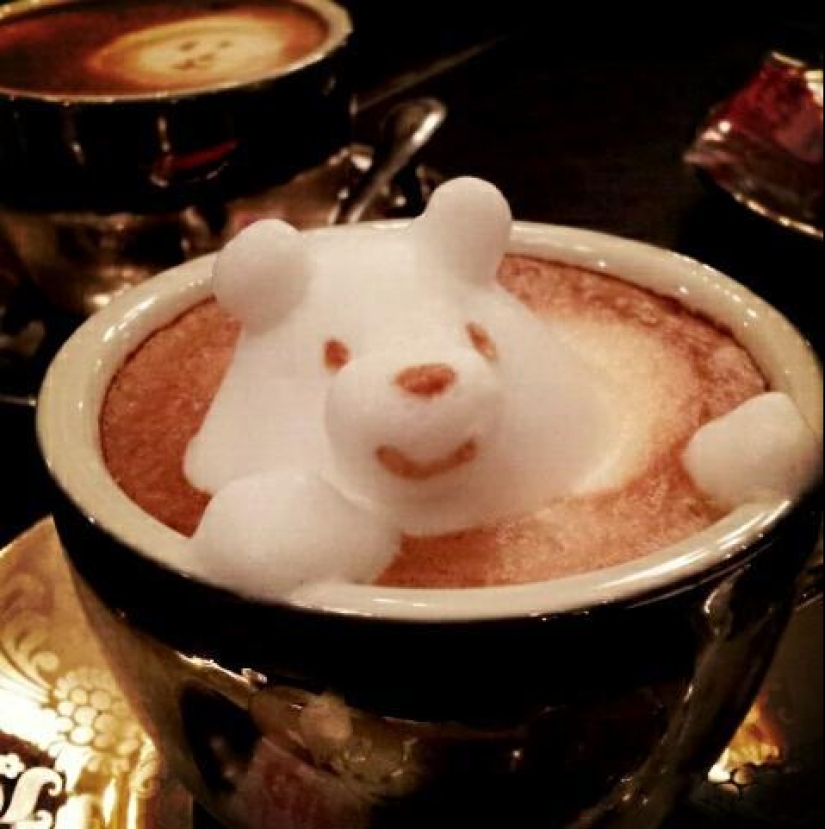 Amazing 3D Latte Drawings