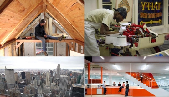 América en el trabajo en fotos amateur