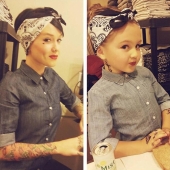 An apple from an apple tree - charming mothers and their daughters