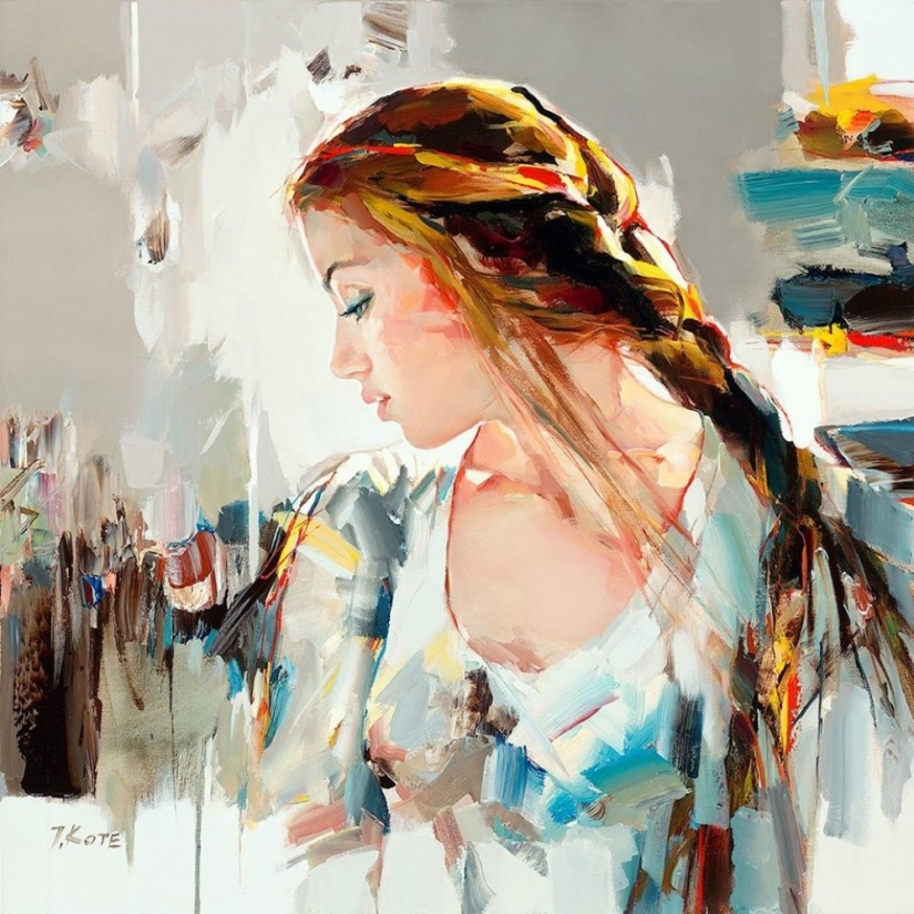 An artist who paints in oil as if it were a watercolor An artist who paints in oil as if it were a watercolor