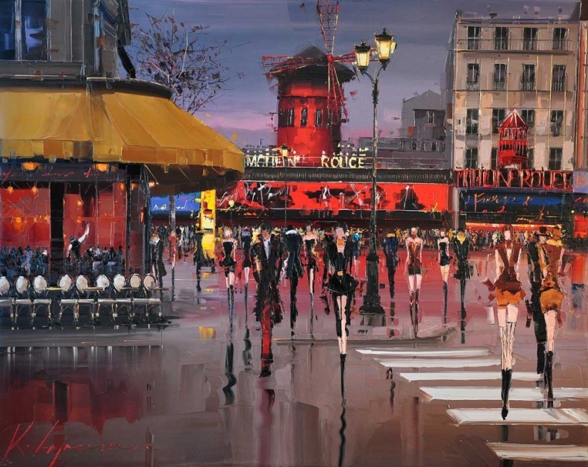 An artist who paints with sun and rain