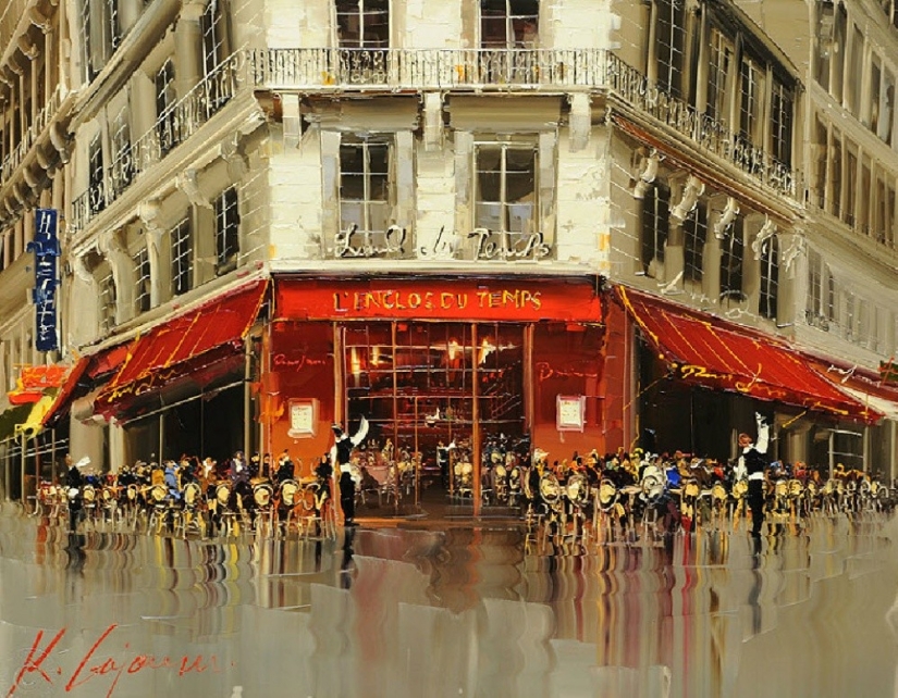 An artist who paints with sun and rain