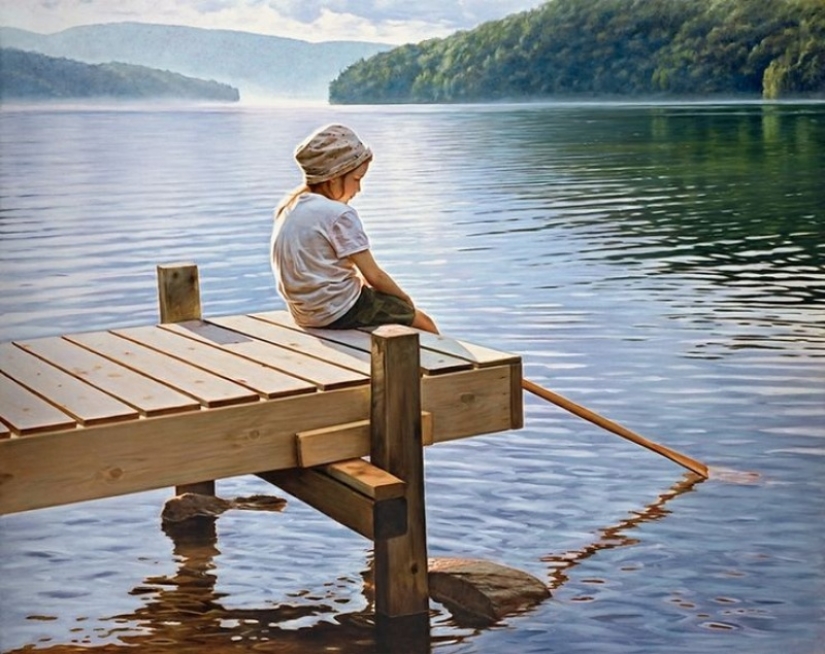 An artist who unimaginably feels summer. And beauty An artist who unimaginably feels summer. And beauty