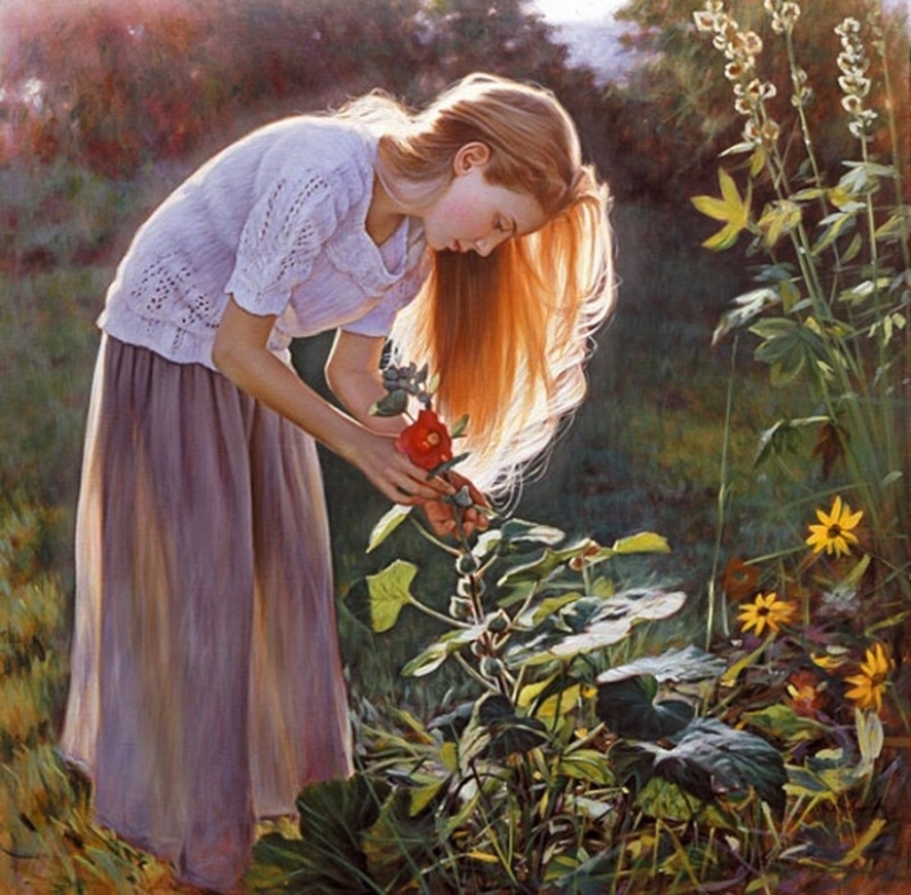 An artist who unimaginably feels summer. And beauty An artist who unimaginably feels summer. And beauty