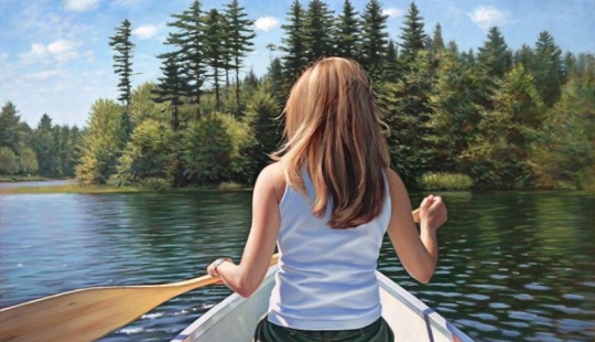 An artist who unimaginably feels summer. And beauty An artist who unimaginably feels summer. And beauty