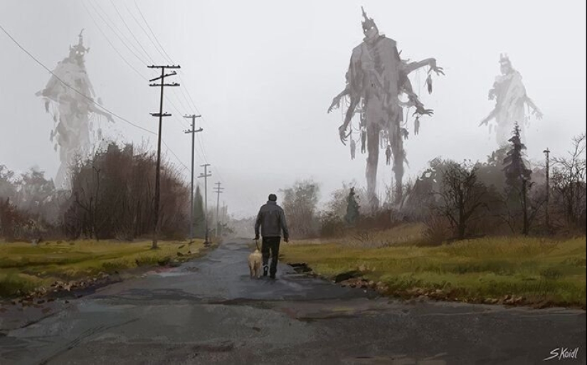 An Austrian artist draws scary scenes that will keep you awake today: 13 photos