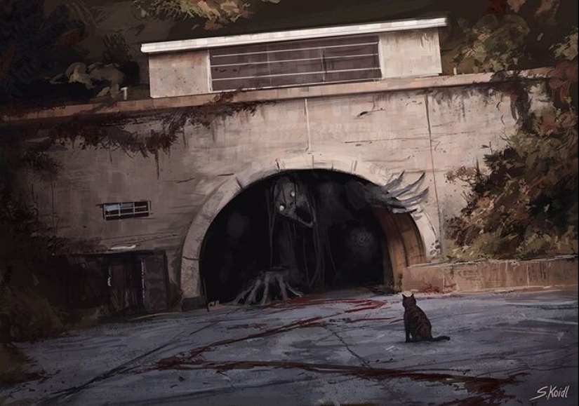 An Austrian artist draws scary scenes that will keep you awake today: 13 photos