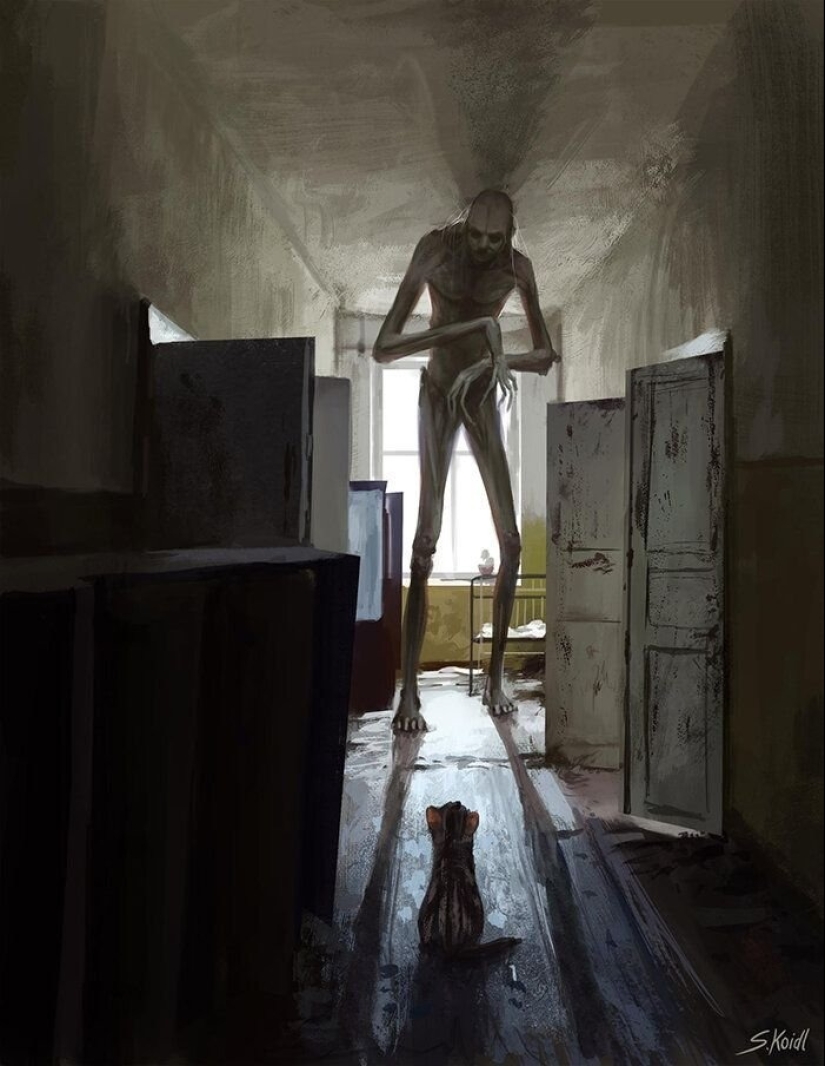 An Austrian artist draws scary scenes that will keep you awake today: 13 photos