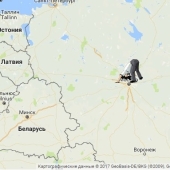 An interactive map has been created that shows where you can find yourself by digging a tunnel through the Ground