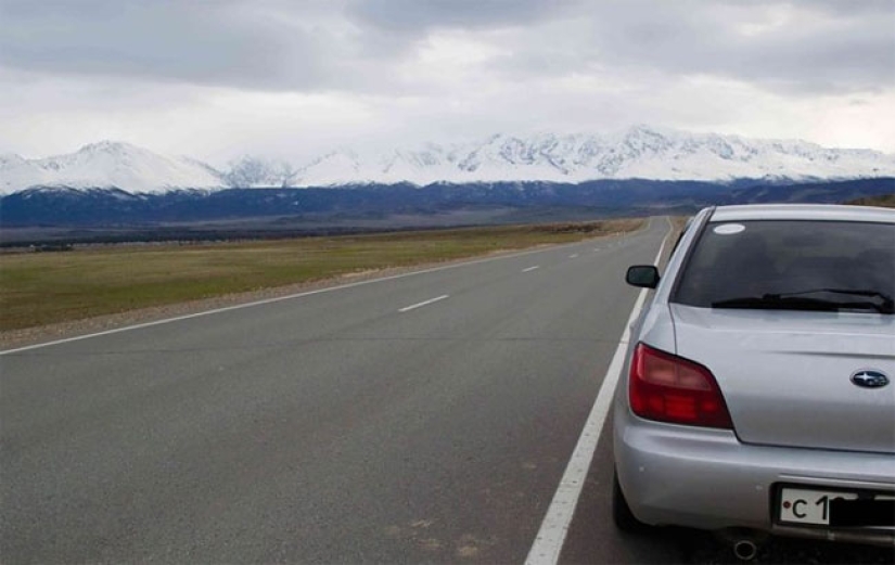 An inventive driver from Altai repaired the car with a marker