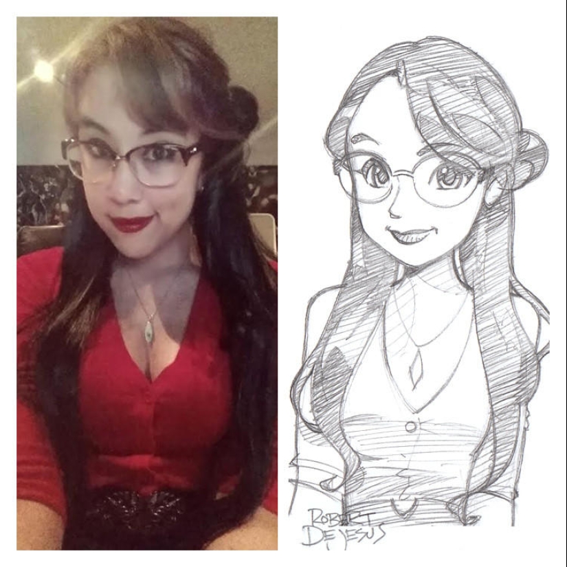 Anime characters from real people Anime characters from real people