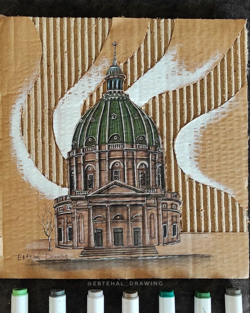 Aquí hay 13 obras de arte de construcción de cartón en 3D realizadas por este estudiante de arquitectura Aquí hay 13 obras de arte de construcción de cartón en 3D realizadas por este estudiante de arquitectura