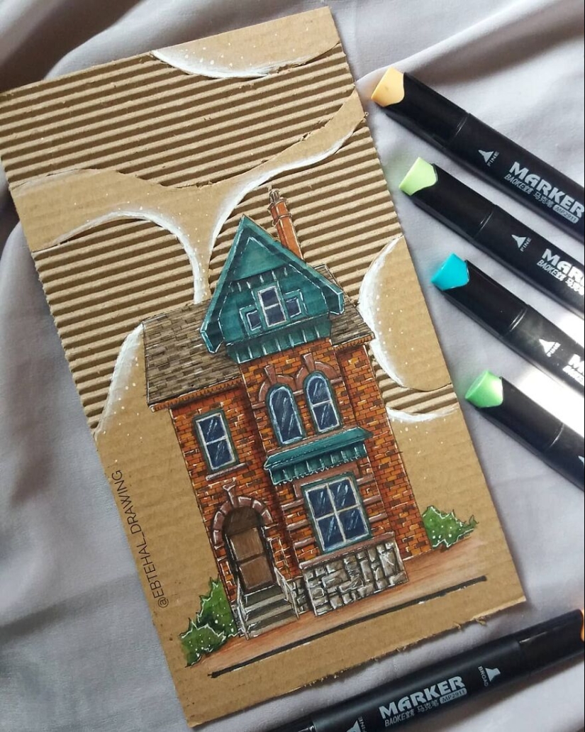 Aquí hay 13 obras de arte de construcción de cartón en 3D realizadas por este estudiante de arquitectura Aquí hay 13 obras de arte de construcción de cartón en 3D realizadas por este estudiante de arquitectura
