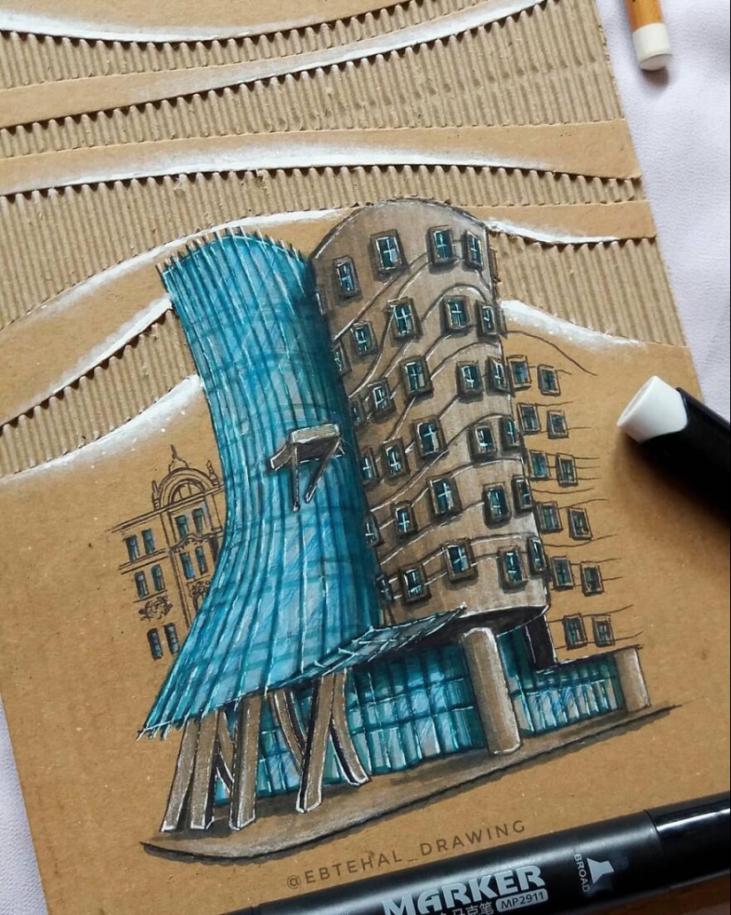 Aquí hay 13 obras de arte de construcción de cartón en 3D realizadas por este estudiante de arquitectura Aquí hay 13 obras de arte de construcción de cartón en 3D realizadas por este estudiante de arquitectura