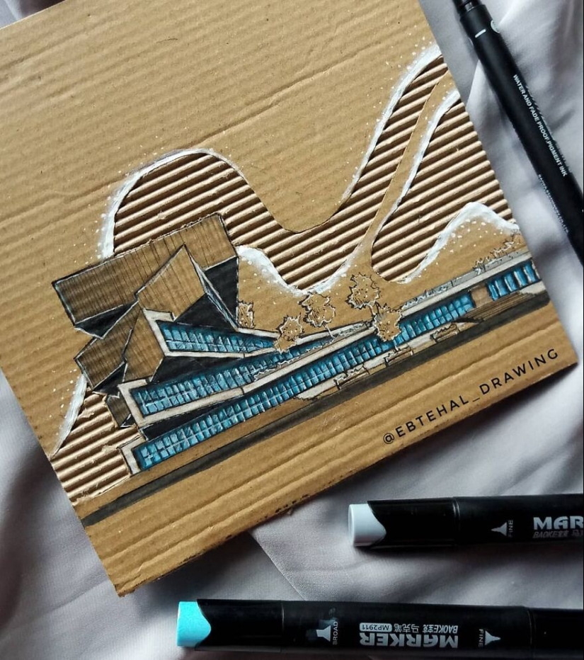 Aquí hay 13 obras de arte de construcción de cartón en 3D realizadas por este estudiante de arquitectura Aquí hay 13 obras de arte de construcción de cartón en 3D realizadas por este estudiante de arquitectura