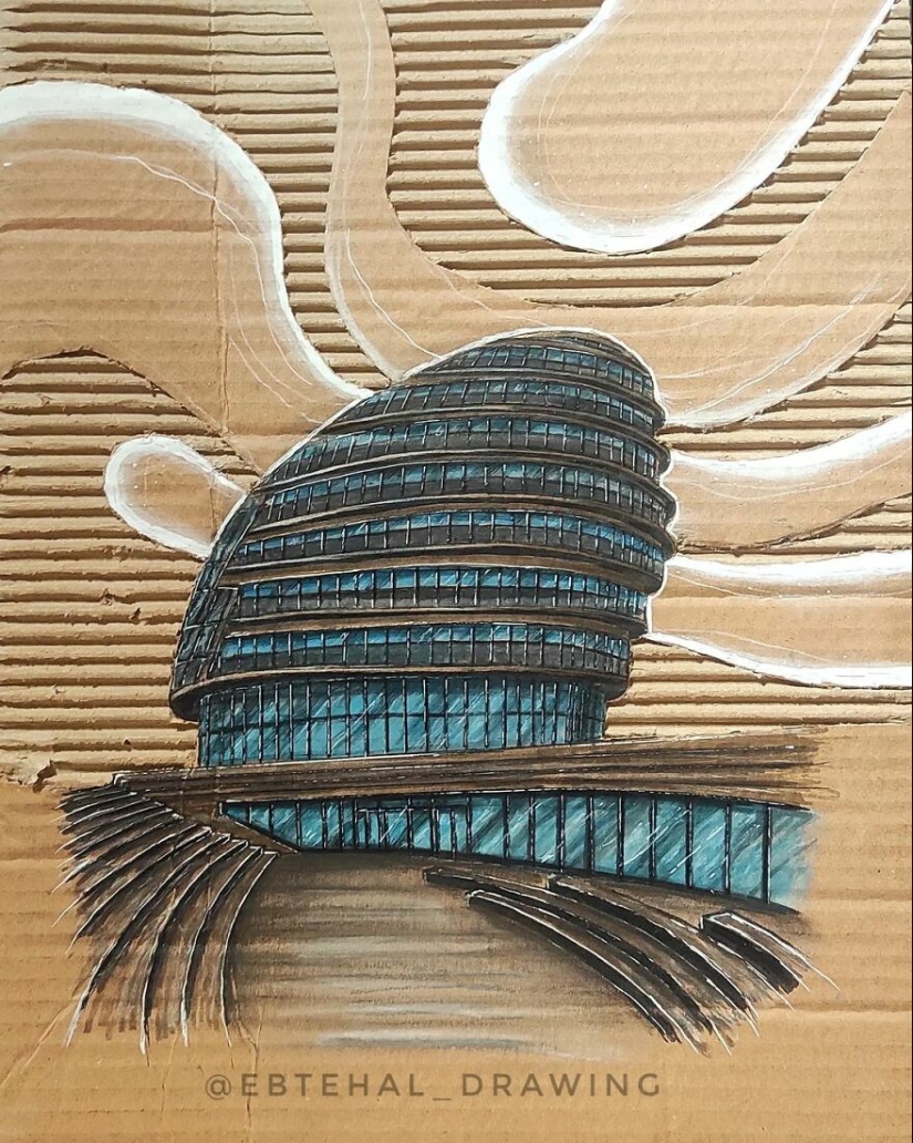 Aquí hay 13 obras de arte de construcción de cartón en 3D realizadas por este estudiante de arquitectura Aquí hay 13 obras de arte de construcción de cartón en 3D realizadas por este estudiante de arquitectura