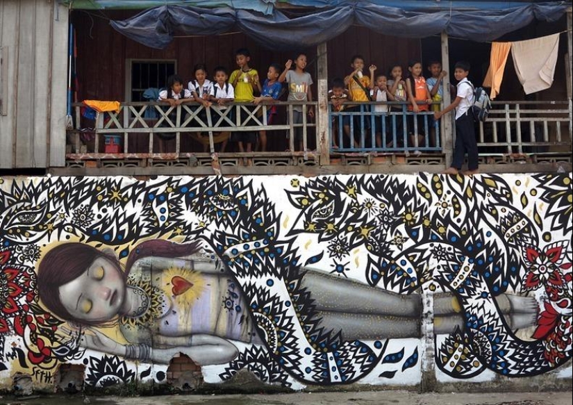 Arte callejero de Julien Malland Arte callejero de Julien Malland