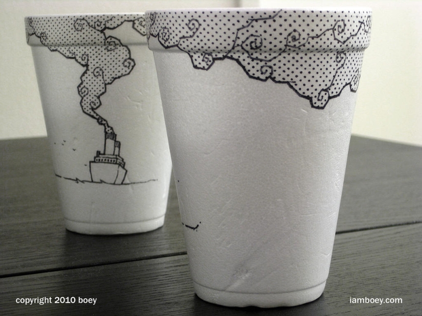 Arte en tazas de café Arte en tazas de café