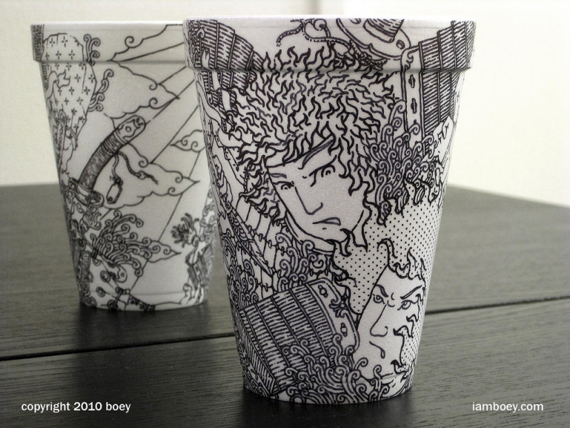 Arte en tazas de café Arte en tazas de café