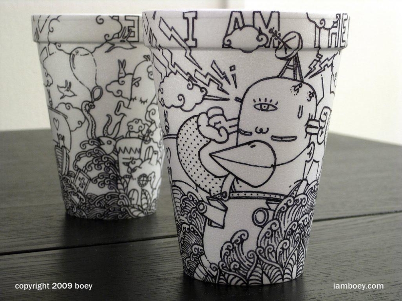 Arte en tazas de café Arte en tazas de café