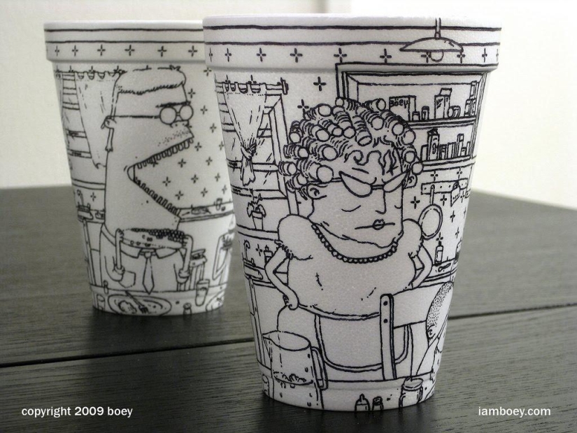 Arte en tazas de café Arte en tazas de café
