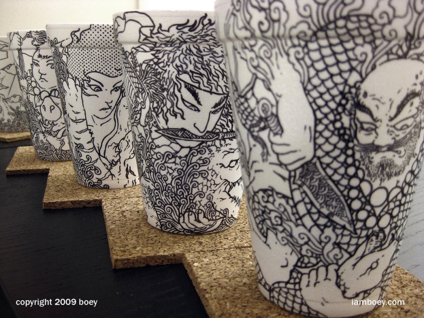 Arte en tazas de café Arte en tazas de café