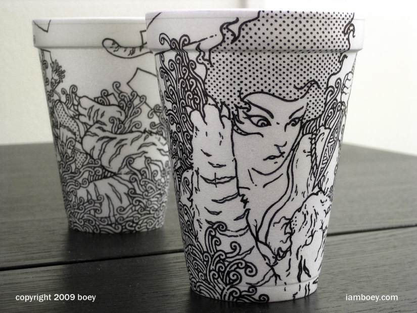 Arte en tazas de café Arte en tazas de café