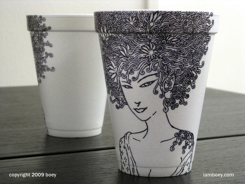Arte en tazas de café Arte en tazas de café