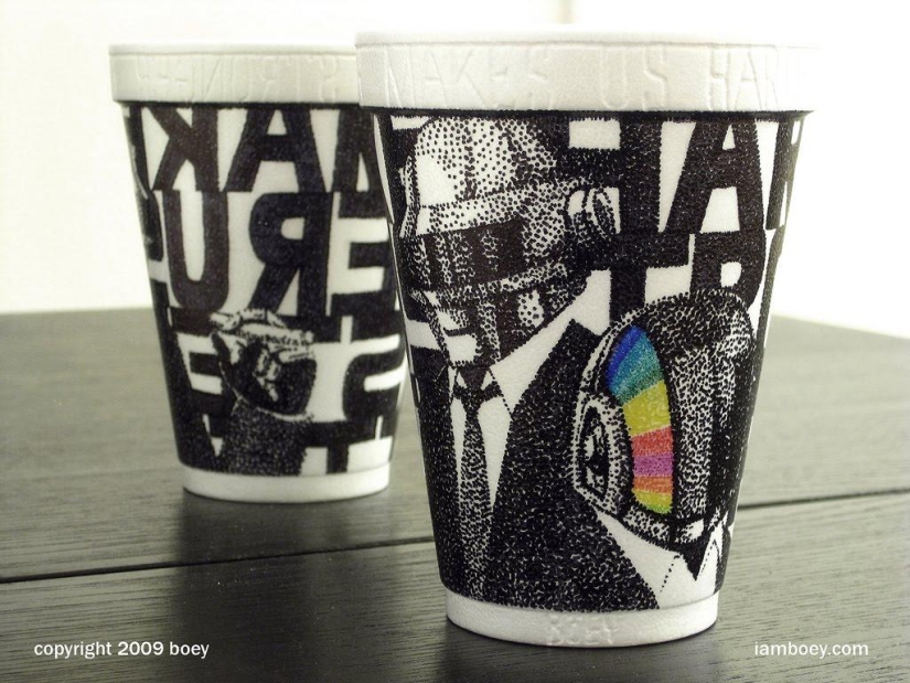 Arte en tazas de café Arte en tazas de café