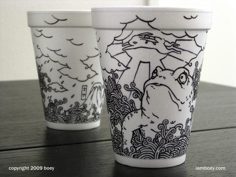 Arte en tazas de café Arte en tazas de café