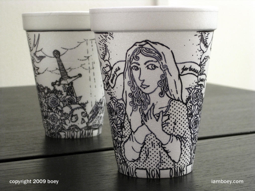 Arte en tazas de café Arte en tazas de café