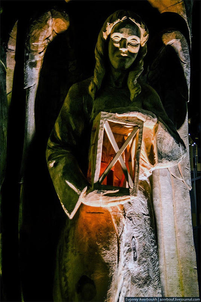 Austrian Christmas story. Night lights of St. Gilgen