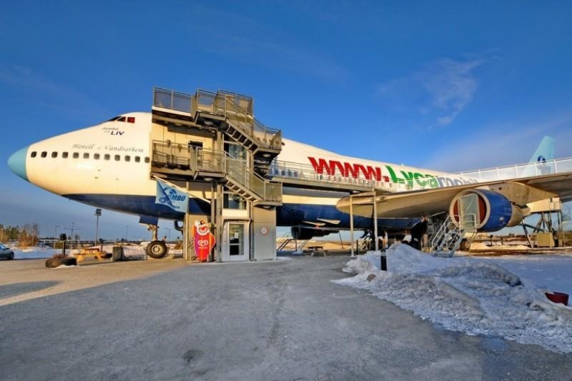 Avión Boeing 747 Hotel en Estocolmo