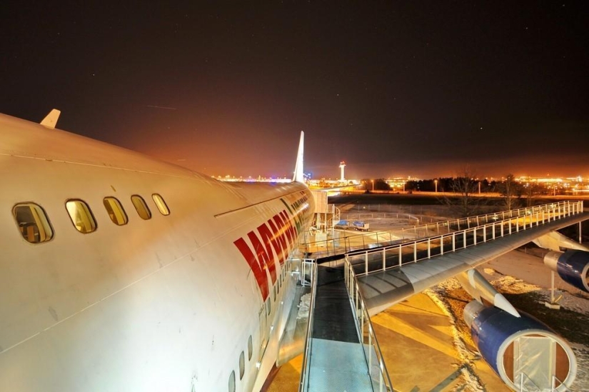 Avión Boeing 747 Hotel en Estocolmo