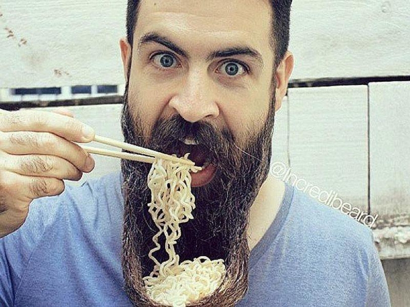 Barbas inusuales que seguramente llamarán la atención. Barbas inusuales que seguramente llamarán la atención.
