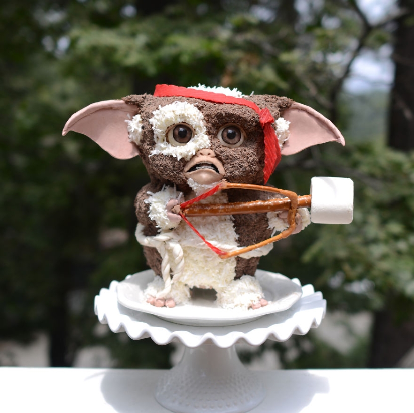 Batalla de dos gremlins comestibles